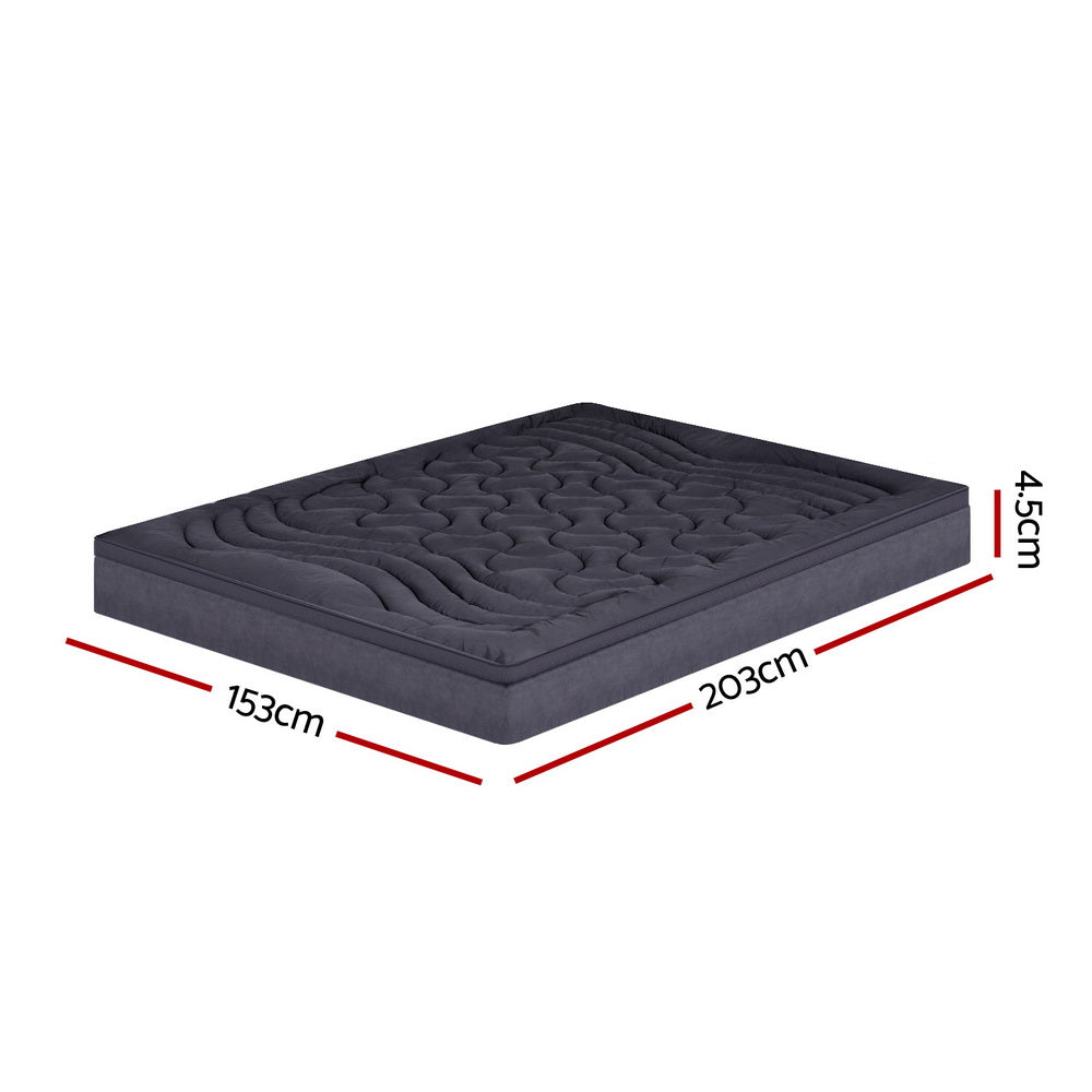 Giselle Bedding 3-Zone Pillowtop Mattress Topper — Baffle Box, Air Vents — Allure Home Collections