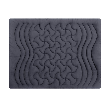 Giselle Bedding 3-Zone Pillowtop Mattress Topper — Baffle Box, Air Vents — Allure Home Collections