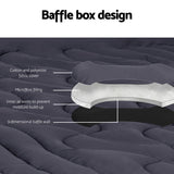 Giselle Bedding 3-Zone Pillowtop Mattress Topper — Baffle Box, Air Vents — Allure Home Collections
