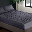 Giselle Bedding 3-Zone Pillowtop Mattress Topper — Baffle Box, Air Vents — Allure Home Collections
