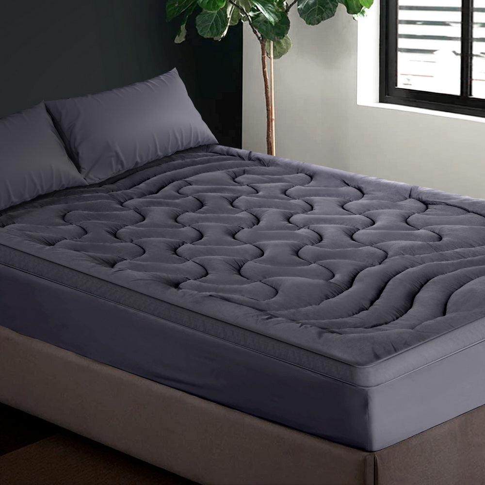 Giselle Bedding 3-Zone Pillowtop Mattress Topper — Baffle Box, Air Vents — Allure Home Collections
