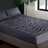 Giselle Bedding 3-Zone Pillowtop Mattress Topper — Baffle Box, Air Vents — Allure Home Collections