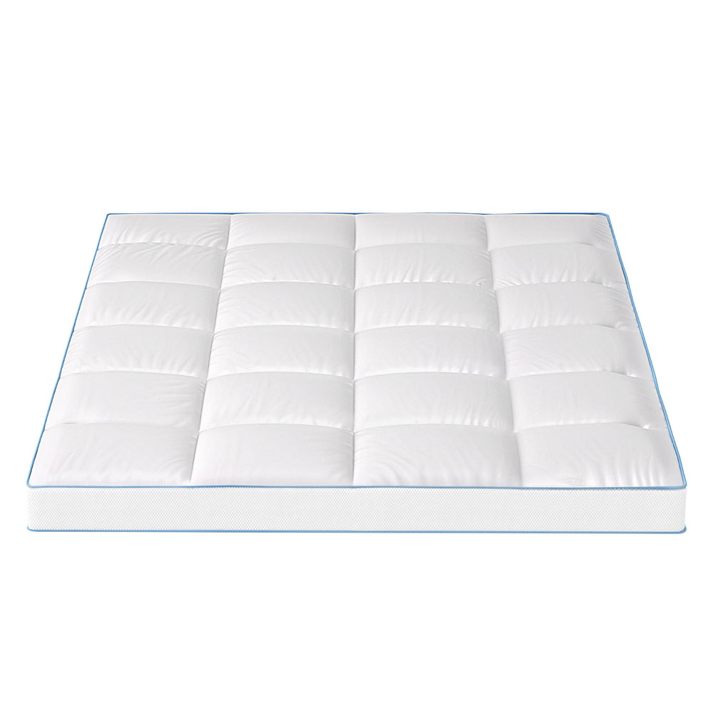 Giselle Bedding 10cm Pillowtop Mattress Topper — Double, Diamond Quilted — Allure Home Collections