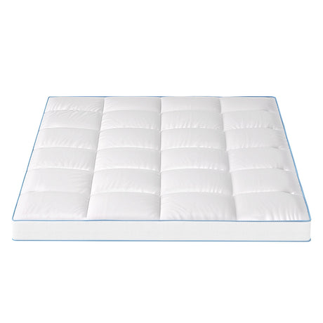 Giselle Bedding 10cm Pillowtop Mattress Topper — Double, Diamond Quilted — Allure Home Collections