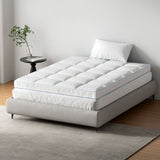 Giselle Bedding 10cm Pillowtop Mattress Topper — Double, Diamond Quilted — Allure Home Collections
