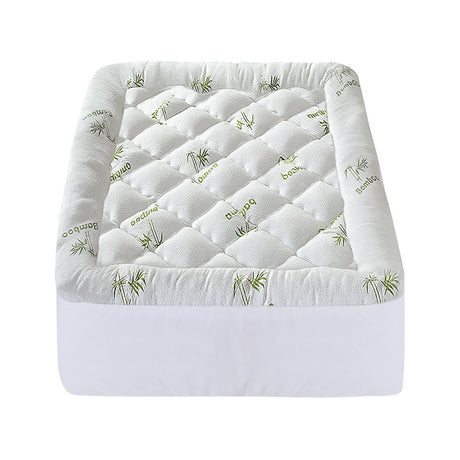 Giselle Bedding 5cm Bamboo Pillowtop Mattress Topper — King Single, 1000GSM — Allure Home Collections