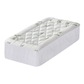 Banff bamboo pillowtop mattress topper in single, hypoallergenic and breathable