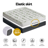Giselle Bedding 7.5cm Bamboo Pillowtop Mattress Topper — 3D Wave Quilted, Anti-Allergy — Allure Home Collections