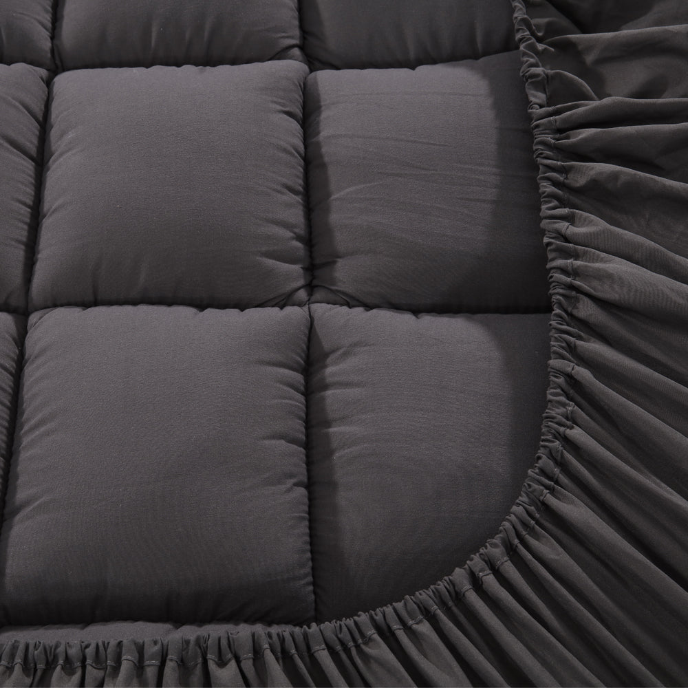 Giselle Bedding 1000GSM Bamboo Charcoal Pillowtop Topper — Single, 400TC — Allure Home Collections