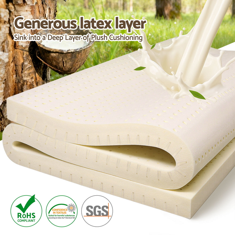 Latex Mattress Topper, 7.5cm Double