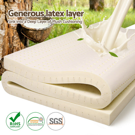 Latex Mattress Topper, 7.5cm Double