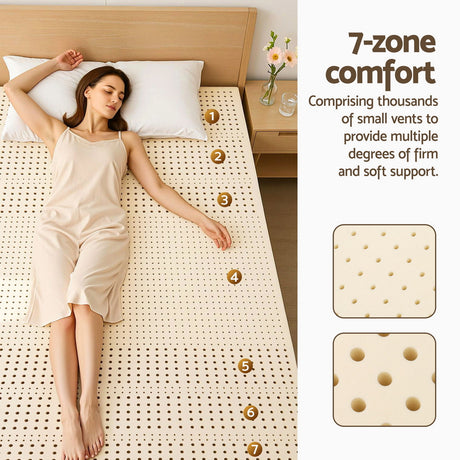 Latex Mattress Topper, 7.5cm Double