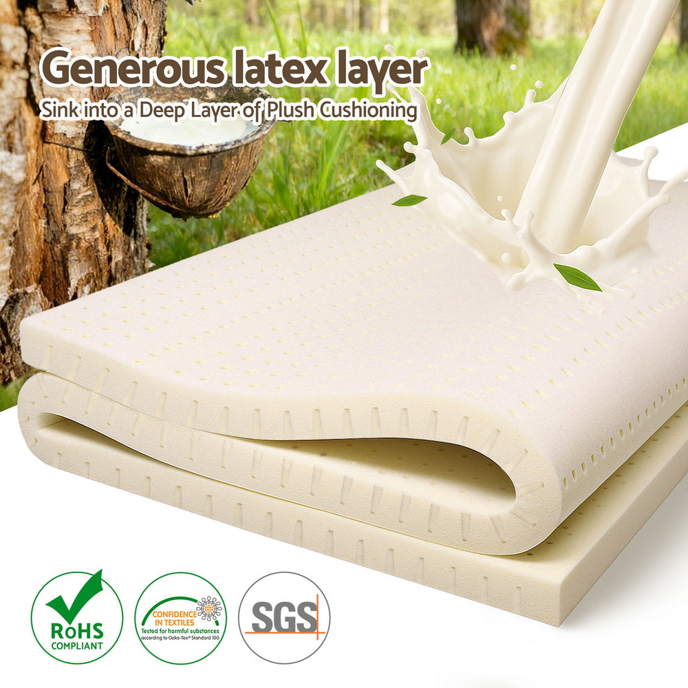 7 zone natural latex mattress topper in King size - image 5