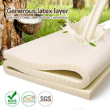 7 zone natural latex mattress topper in King size - image 5