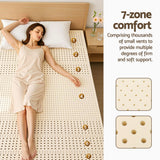 Natural latex mattress topper, 7.5cm king