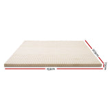 7 Zone Latex Mattress Topper, 7.5cm Queen
