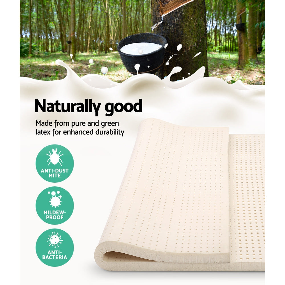 7 Zone Latex Mattress Topper, 7.5cm Queen