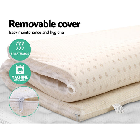 7 Zone Latex Mattress Topper, 7.5cm Queen
