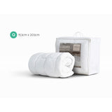 Giselle Bedding Premium Pillowtop Mattress Topper — Baffle Box, Corner Straps — Allure Home Collections