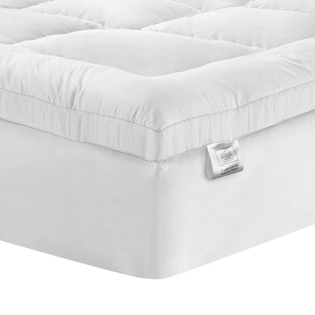 Giselle Bedding Pillowtop Mattress Topper Protector Pad — King Single, 1000GSM — Allure Home Collections