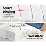 Giselle Bedding Pillowtop Mattress Topper Protector Pad — Single, 1000GSM — Allure Home Collections