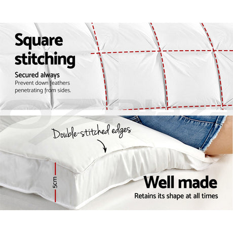 Giselle Bedding Pillowtop Mattress Topper Protector Pad — Single, 1000GSM — Allure Home Collections