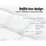 Giselle Bedding Pillowtop Mattress Topper Protector Pad — Single, 1000GSM — Allure Home Collections