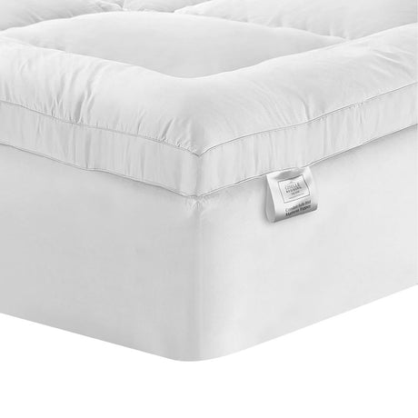 Giselle Bedding Pillowtop Mattress Topper Protector Pad — Single, 1000GSM — Allure Home Collections