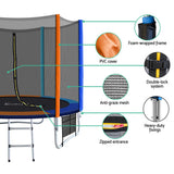 Byfield Round Trampoline with Enclosure and Ladder, 8ft
