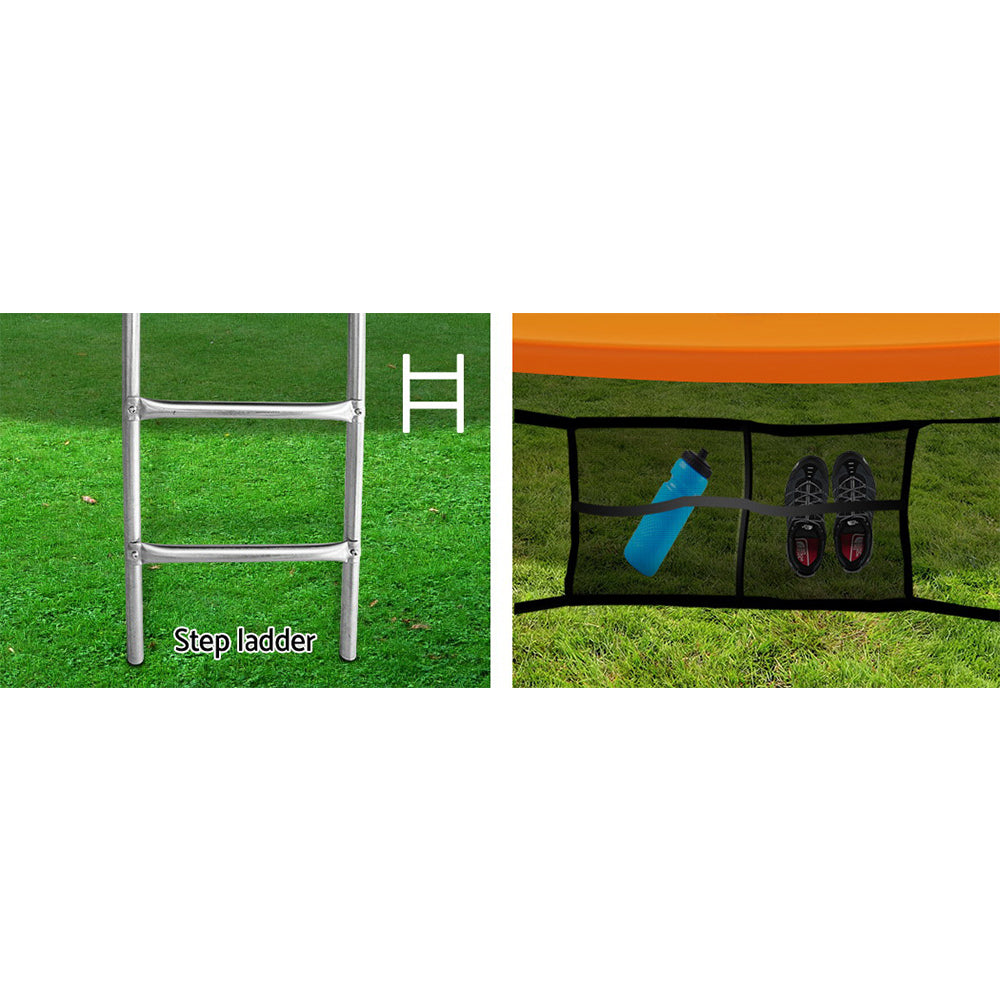 Byfield Round Trampoline with Enclosure and Ladder, 10ft