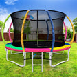 Round 12ft trampoline with full safety enclosure net