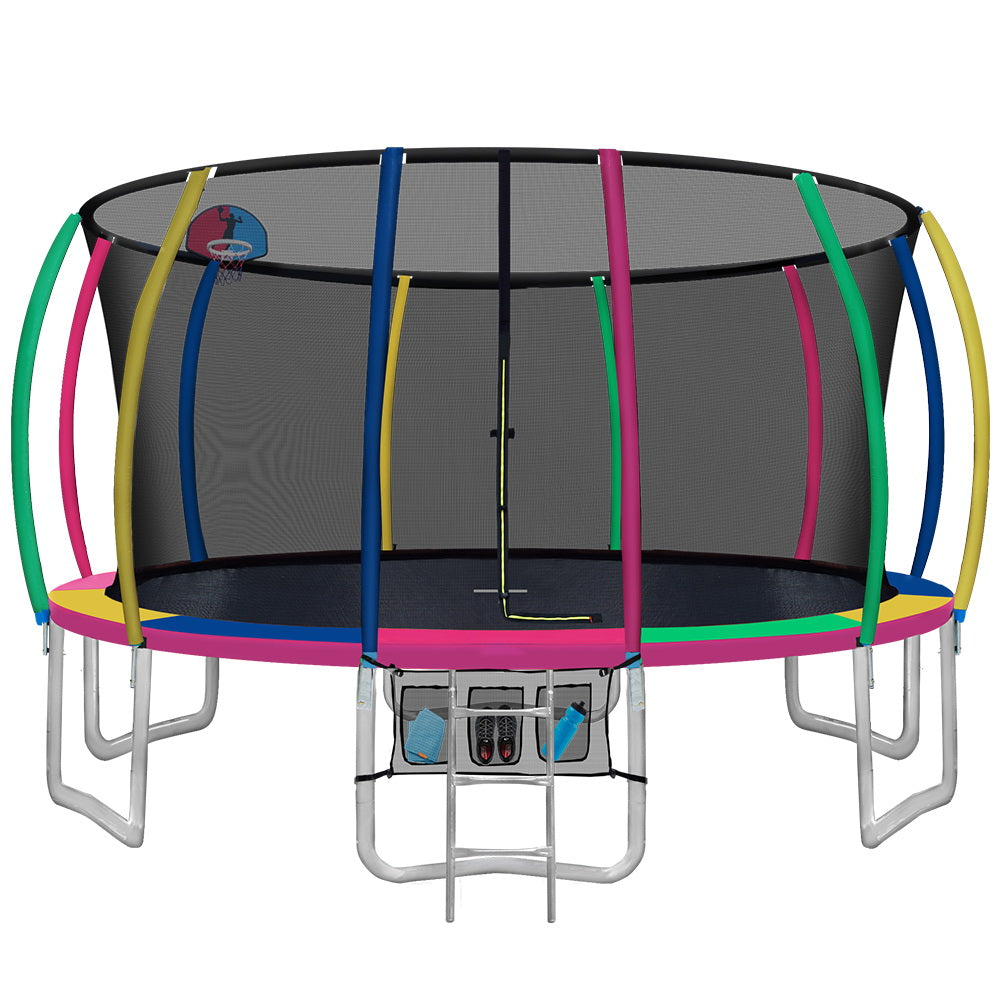 Byfield Round Trampoline with Enclosure and Ladder, 16ft