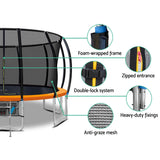 Byfield Round Trampoline with Enclosure and Ladder, 16ft