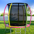 Round 6ft kids trampoline with safety enclosure net