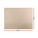 Beige foldable tatami floor mat 150 x 200cm view 3