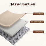 Beige foldable tatami floor mat 150 x 200cm view 6