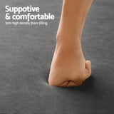 Grey foldable tatami floor mat 150 x 200cm view 5