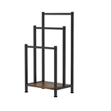 3-Tier Freestanding Towel Rack Rail — Bathroom Organiser and Laundry Drying Bar — Allure Home Collections