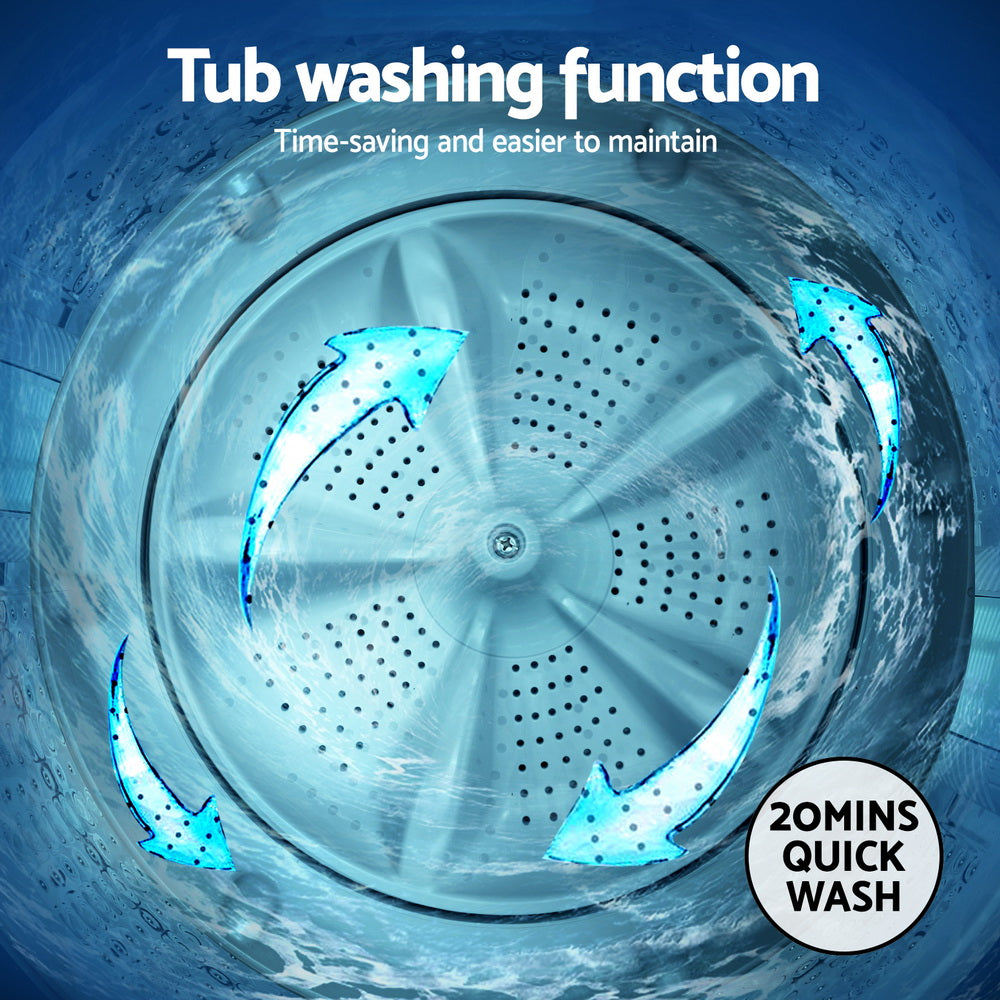 Varese Top Load Washing Machine, 6kg, White
