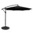 Instahut Cantilever Outdoor Umbrella with Base — UPF 50 Plus, Grey, Charcoal or Black — Allure Home Collections