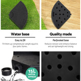 Instahut Cantilever Outdoor Umbrella with Base — UPF 50 Plus, Grey, Charcoal or Black — Allure Home Collections