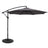 Instahut Cantilever Outdoor Umbrella with Base — UPF 50 Plus, Grey, Charcoal or Black — Allure Home Collections