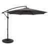 Instahut Cantilever Outdoor Umbrella with Base — UPF 50 Plus, Grey, Charcoal or Black — Allure Home Collections