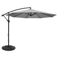 Instahut Cantilever Outdoor Umbrella with Base — UPF 50 Plus, Grey, Charcoal or Black — Allure Home Collections