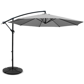 Conil cantilever outdoor umbrella with water fillable base