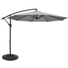 Instahut Cantilever Outdoor Umbrella with Base — UPF 50 Plus, Grey, Charcoal or Black — Allure Home Collections