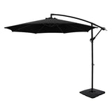 Instahut 3m Cantilever Outdoor Umbrella with Portable Base — UV50 Plus, Multiple Colours — Allure Home Collections