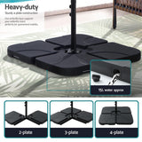 Instahut 3m Cantilever Outdoor Umbrella with Portable Base — UV50 Plus, Multiple Colours — Allure Home Collections