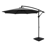 Instahut 3m Cantilever Outdoor Umbrella with Portable Base — UV50 Plus, Multiple Colours — Allure Home Collections