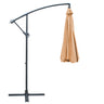 Instahut Cantilever Outdoor Umbrella — UPF 50 Plus, Black, Beige or Grey — Allure Home Collections